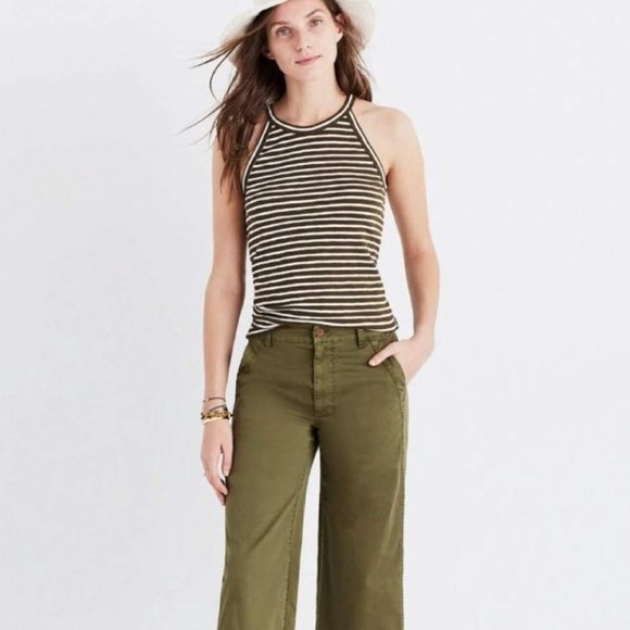 Madewell Tops - Madewell Striped Racer Back Tank, XL